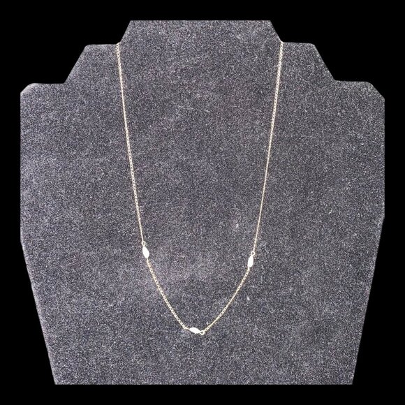 Necklace Fresh Water Pearl 15.25” Gold Tone Women - Picture 3 of 6